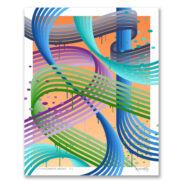 "Chroma Coaster Variant" - 16x20, Edition of 5