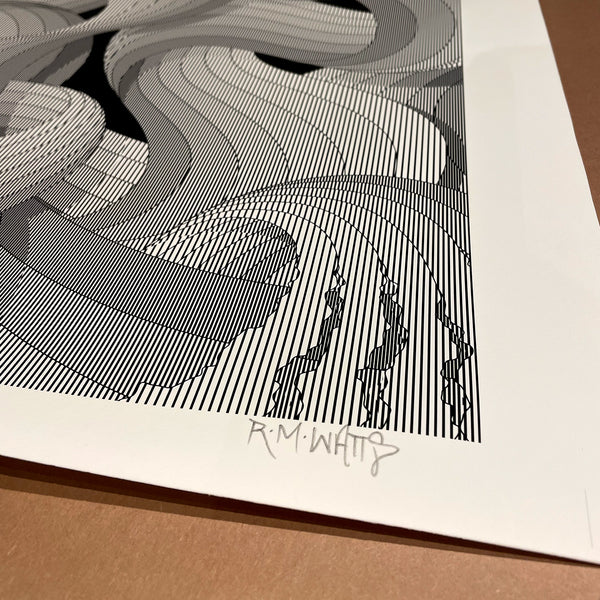 "Line Experiment One" - 18"x24" Original Test Print 1/1