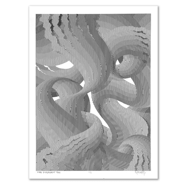 "Line Experiment Two" - 18"x24" Original Test Print 1/2