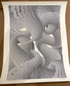 "Line Experiment Two" - 18"x24" Original Test Print 2/2