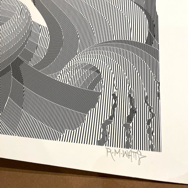 "Line Experiment Two" - 18"x24" Original Test Print 2/2