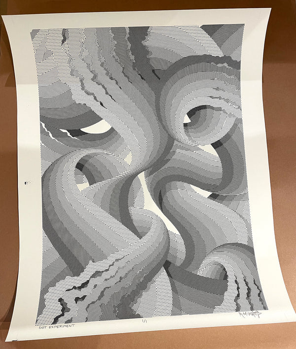 "Dot Experiment" - 18"x24" Original Test Print 1/1