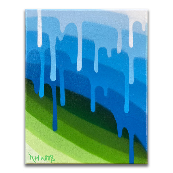 "Pulse Patterns 1" - 8"x10" Original Painting