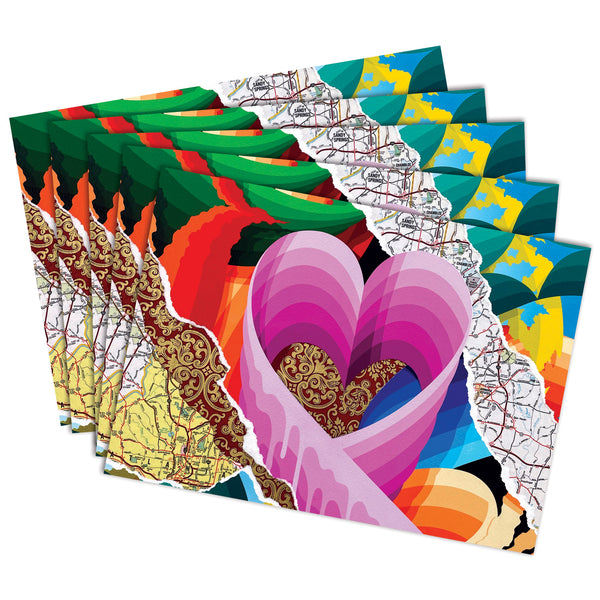 5-Pack: "ATL-OVE" Fold-Over Note Cards