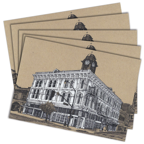 5-Pack: "Clock Tower" Fold-Over Note Cards