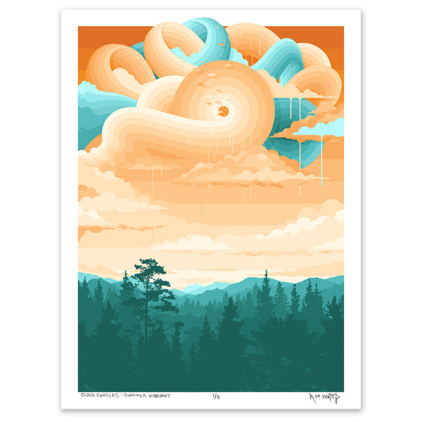 "Cloud Chasers - Summer Variant" 18x24 Print, Edition of 5