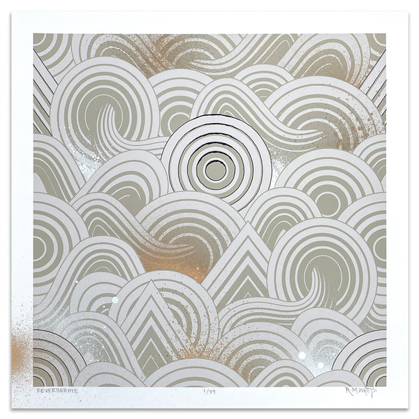 "Reverberate" 18x18 Print 01/29