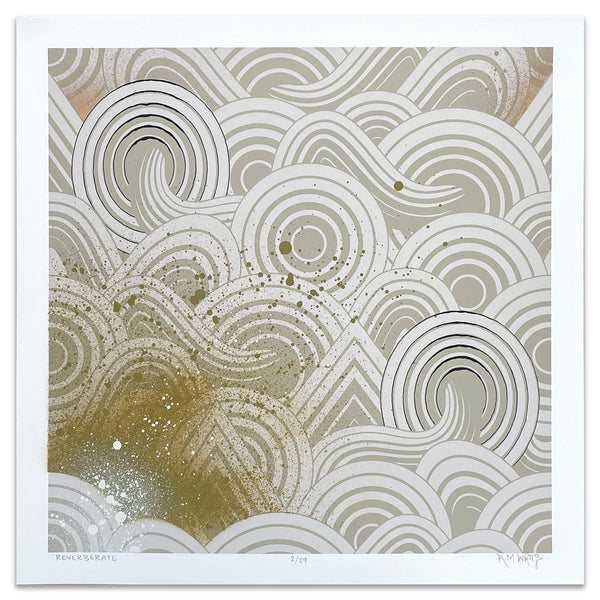 "Reverberate" 18x18 Print 02/29