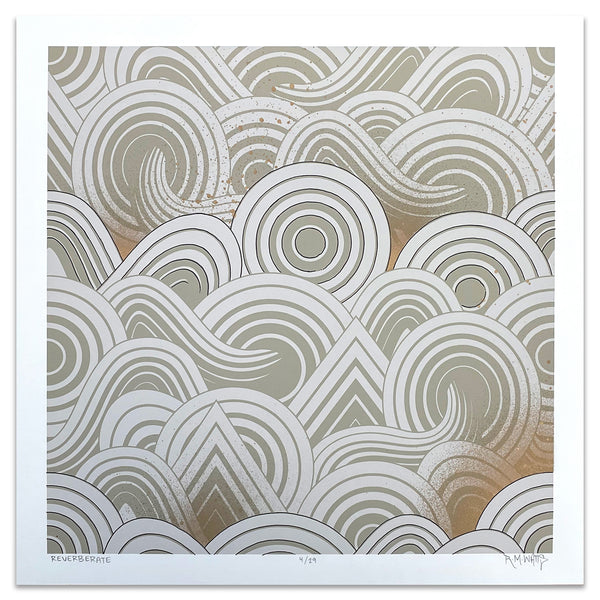 "Reverberate" 18x18 Print 04/29