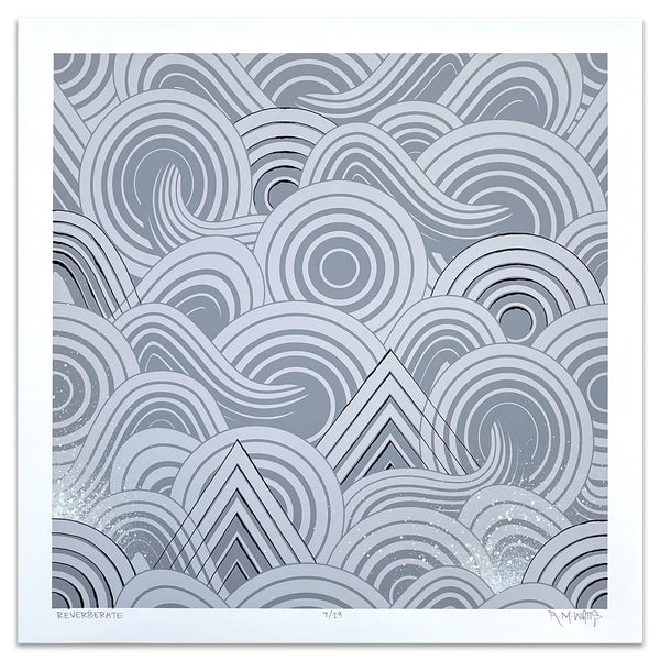 "Reverberate" 18x18 Print 07/29