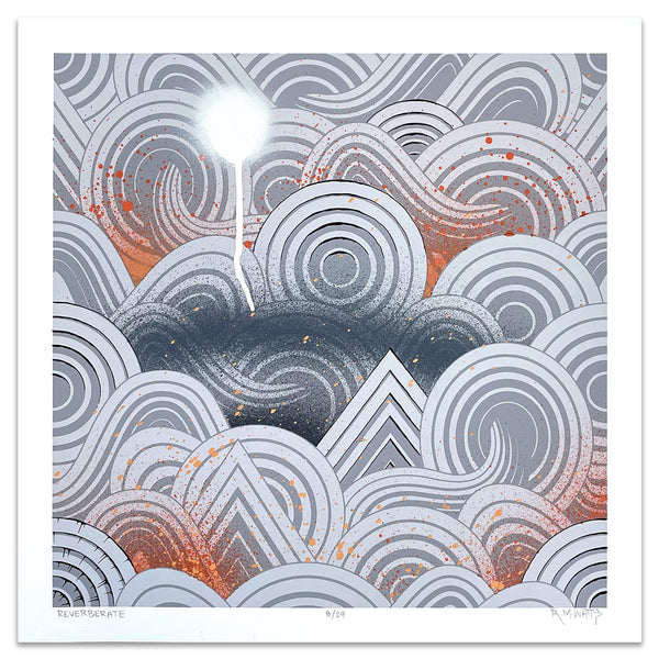 "Reverberate" 18x18 Print 08/29