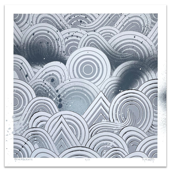 "Reverberate" 18x18 Print 09/29