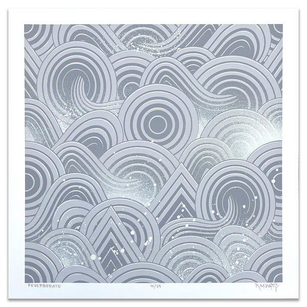 "Reverberate" 18x18 Print 10/29
