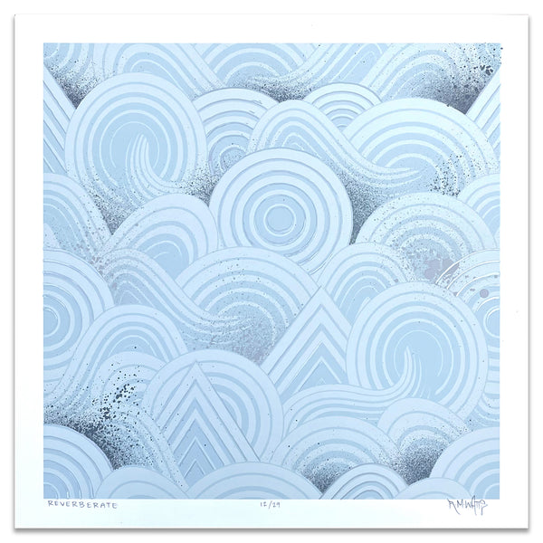 "Reverberate" 18x18 Print 12/29