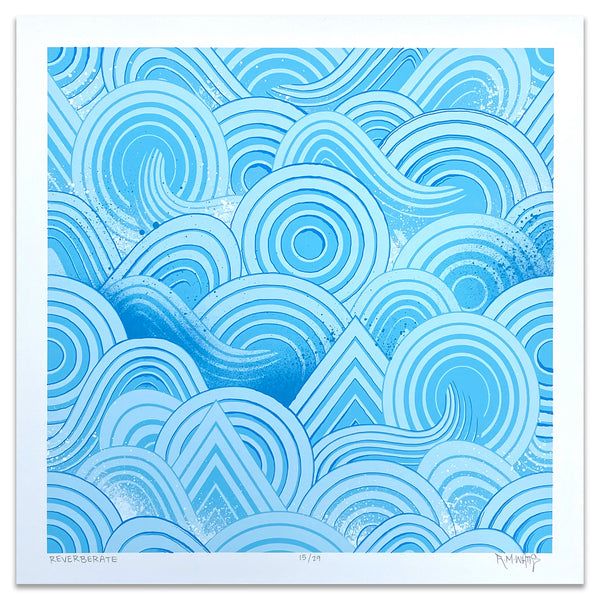 "Reverberate" 18x18 Print 15/29