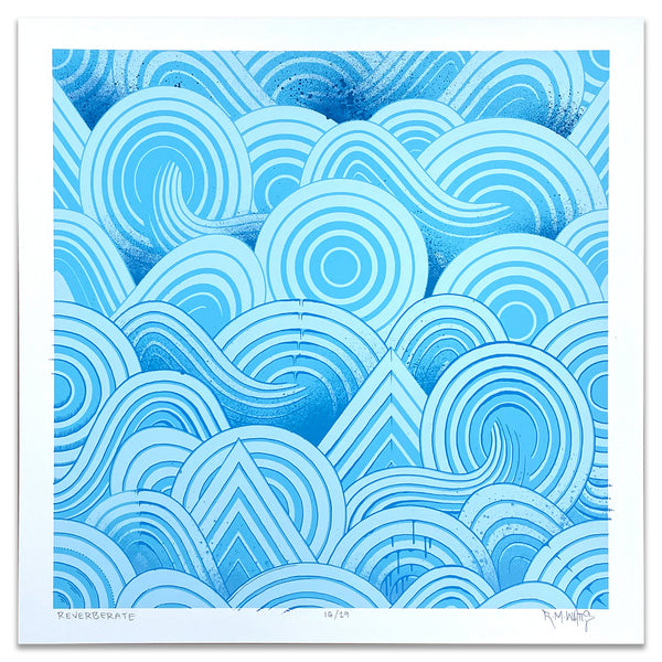 "Reverberate" 18x18 Print 16/29