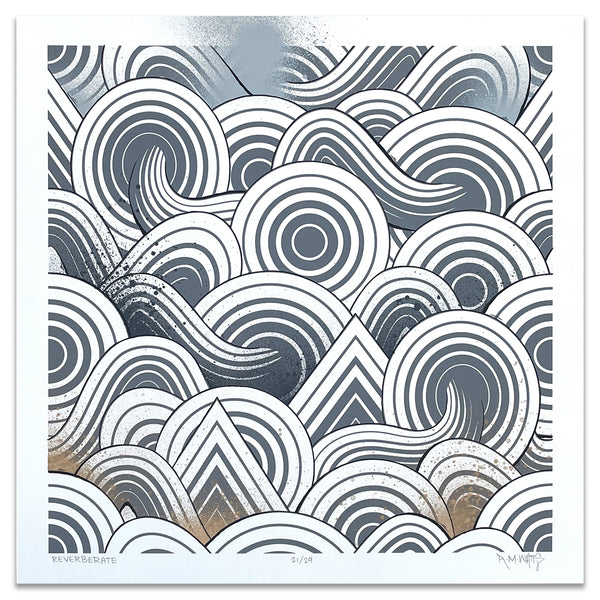 "Reverberate" 18x18 Print 21/29