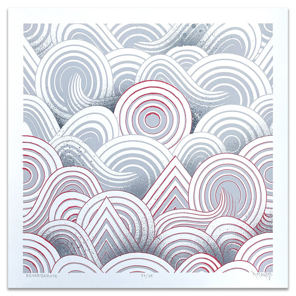 "Reverberate" 18x18 Print 23/29