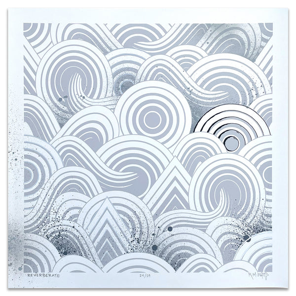 "Reverberate" 18x18 Print 24/29