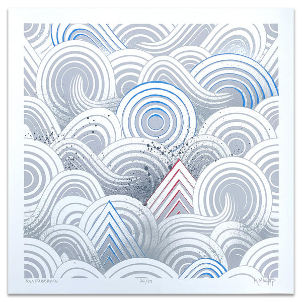 "Reverberate" 18x18 Print 26/29