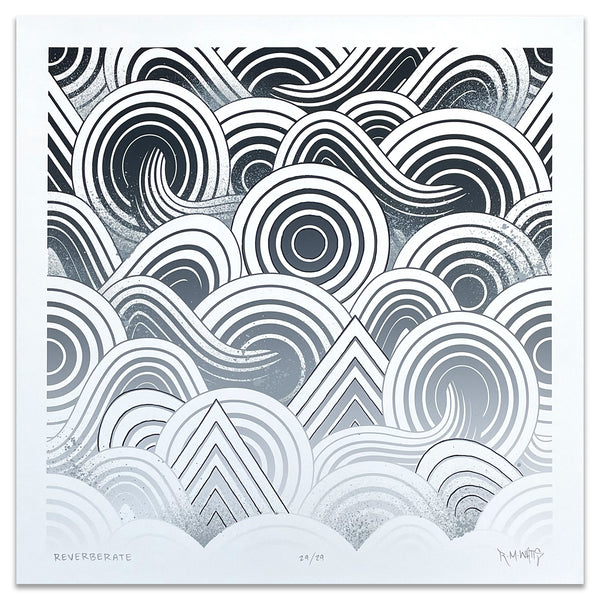 "Reverberate" 18x18 Print 29/29