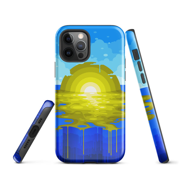 "Flat Earth Sunset" Tough Case for iPhone®