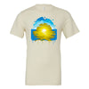 "Flat Earth Sunset" - Natural White Shirt