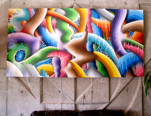 "Walking on a Dream" - 96"x48" Original Painting