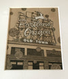 "Old Town Portland" - 8"x10" Original Drawing FRAMED