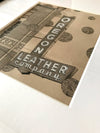 "Oregon Leather Company" - 8"x10" Original Drawing FRAMED