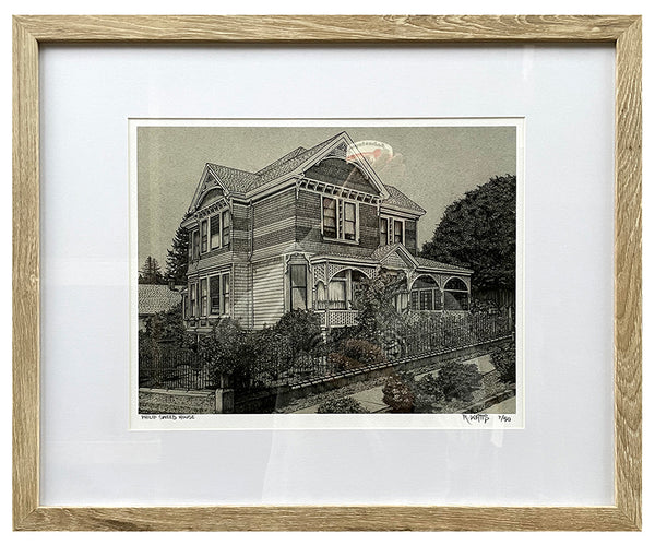"Philip Sweed House" - 14"x11" Framed Print