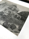 "Philip Sweed House" - 11.25" x 8.75" Original Drawing FRAMED