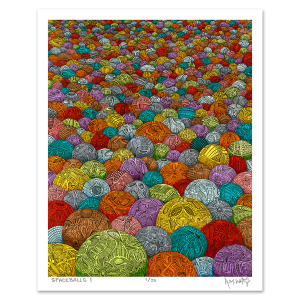 "Space Balls 1" - 11x14, Edition of 25