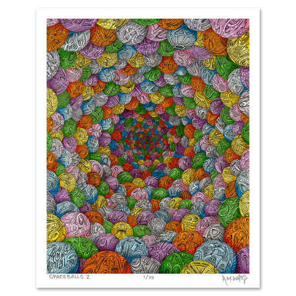 "Space Balls 2" - 11x14, Edition of 25