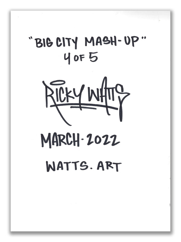 "Big City Mash-Up 4" - 5x7