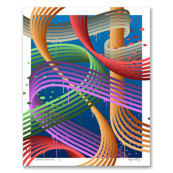 "Chroma Coaster" - 16x20, Edition of 20