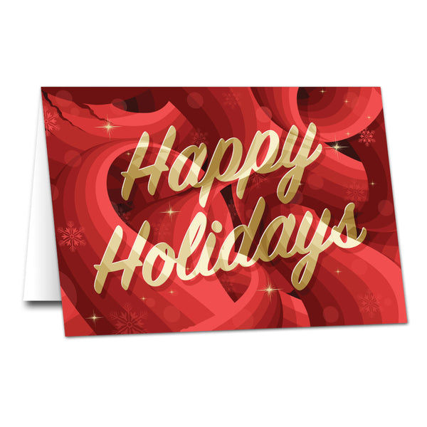 "Happy Holidays" Fold-Over Note Card