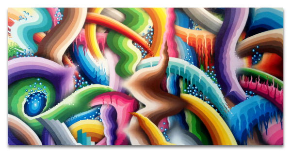 "Walking on a Dream" - 96"x48" Original Painting